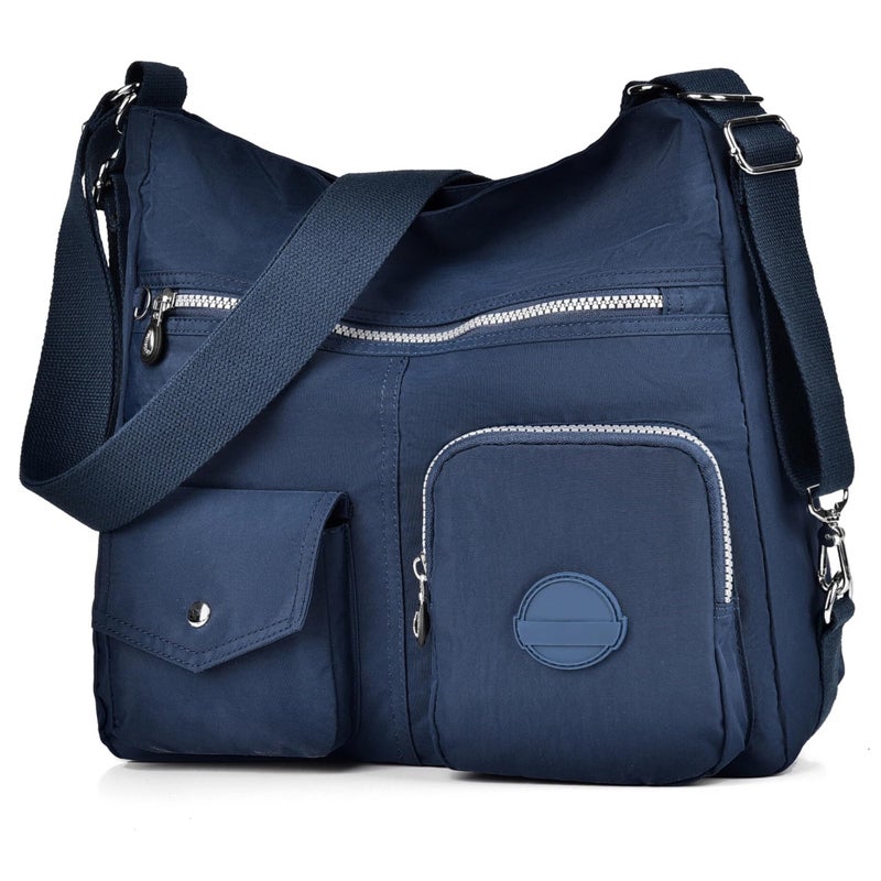 Dora & Liz Multipurpose Hobo Purse for Women with Antitheft RFID, Waterproof Nylon Crossbody Bag Shoulder Handbag, Convertible Backpack - Image 1